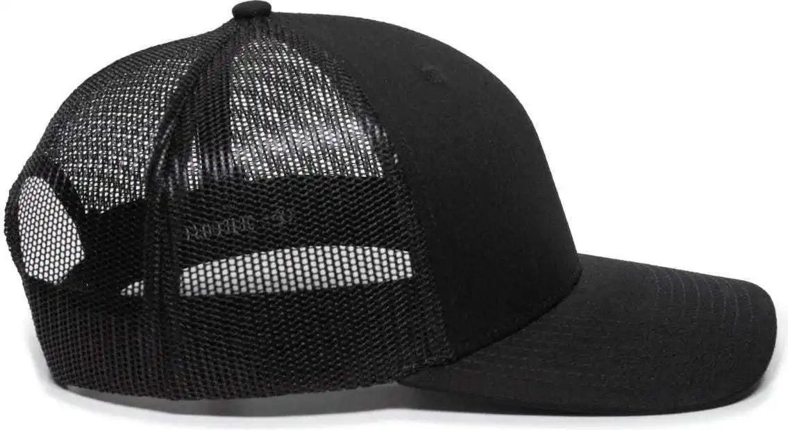 Oc Sports Oc771 Adjustable Mesh Back Cap - Black
