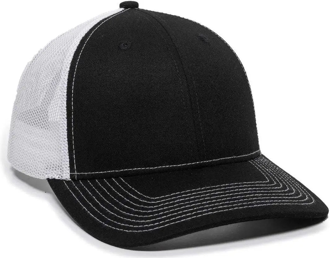 Oc Sports Oc771 Adjustable Mesh Back Cap - Black White
