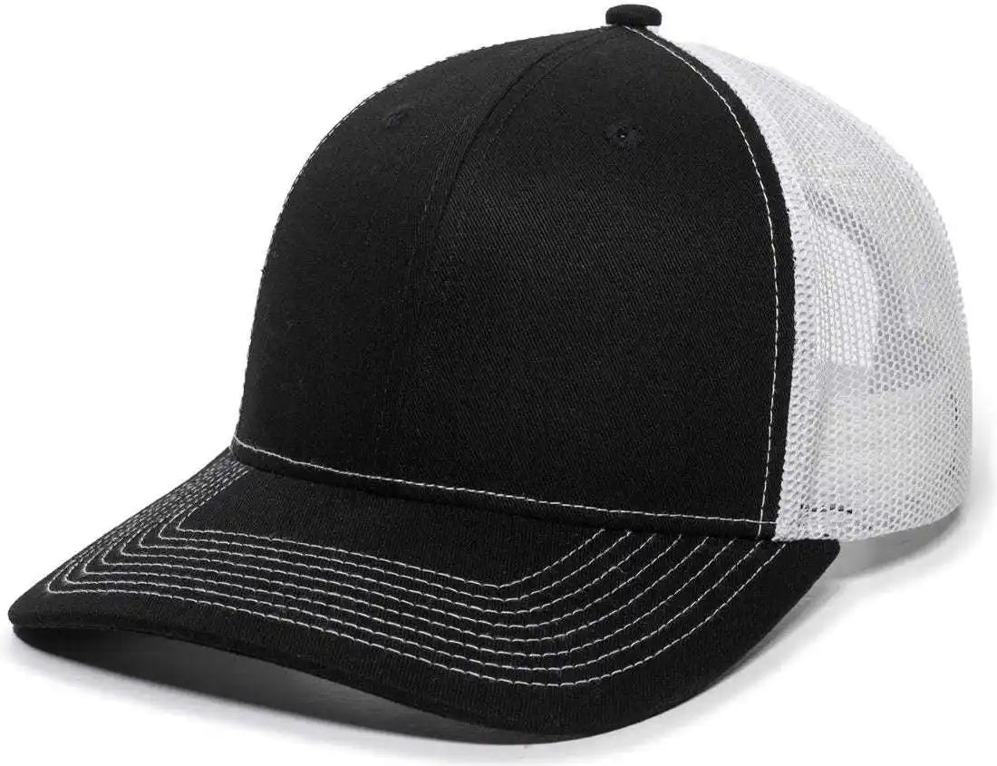 Oc Sports Oc771 Adjustable Mesh Back Cap - Black White