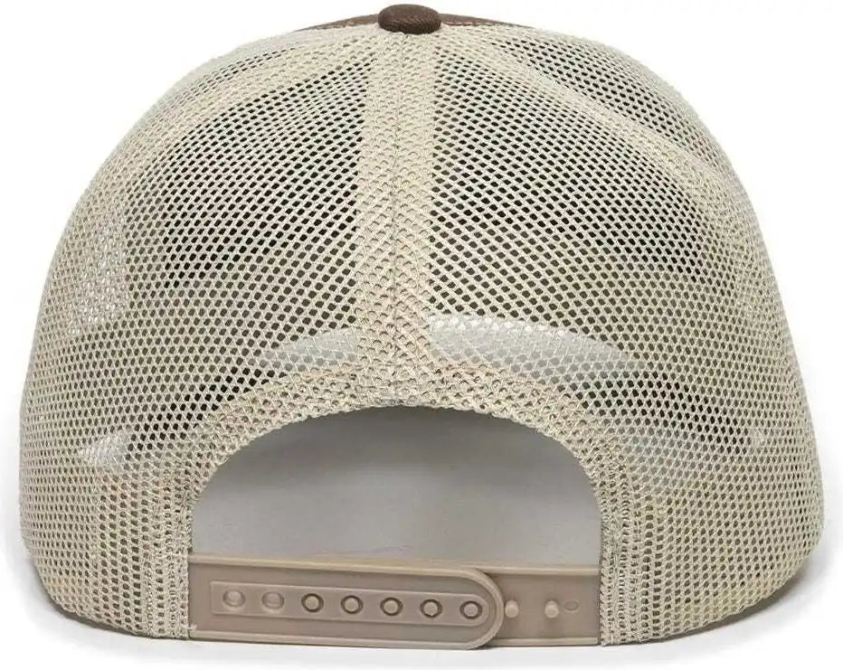 Oc Sports Oc771 Adjustable Mesh Back Cap - Brown Khaki