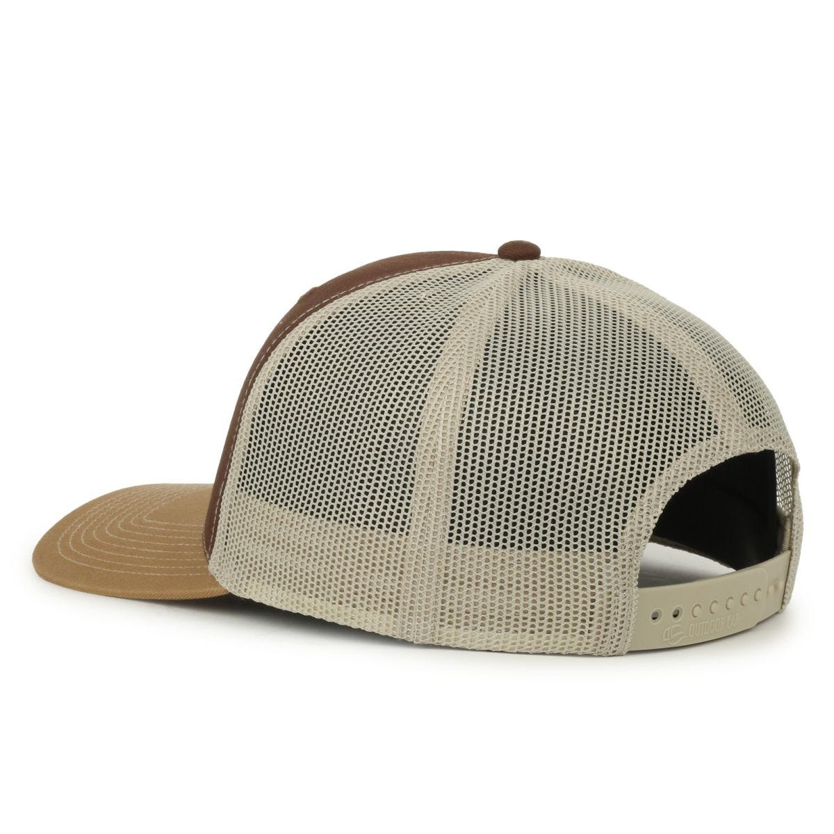 Oc Sports Oc771 Adjustable Mesh Back Cap - Brown Khaki Old Gold