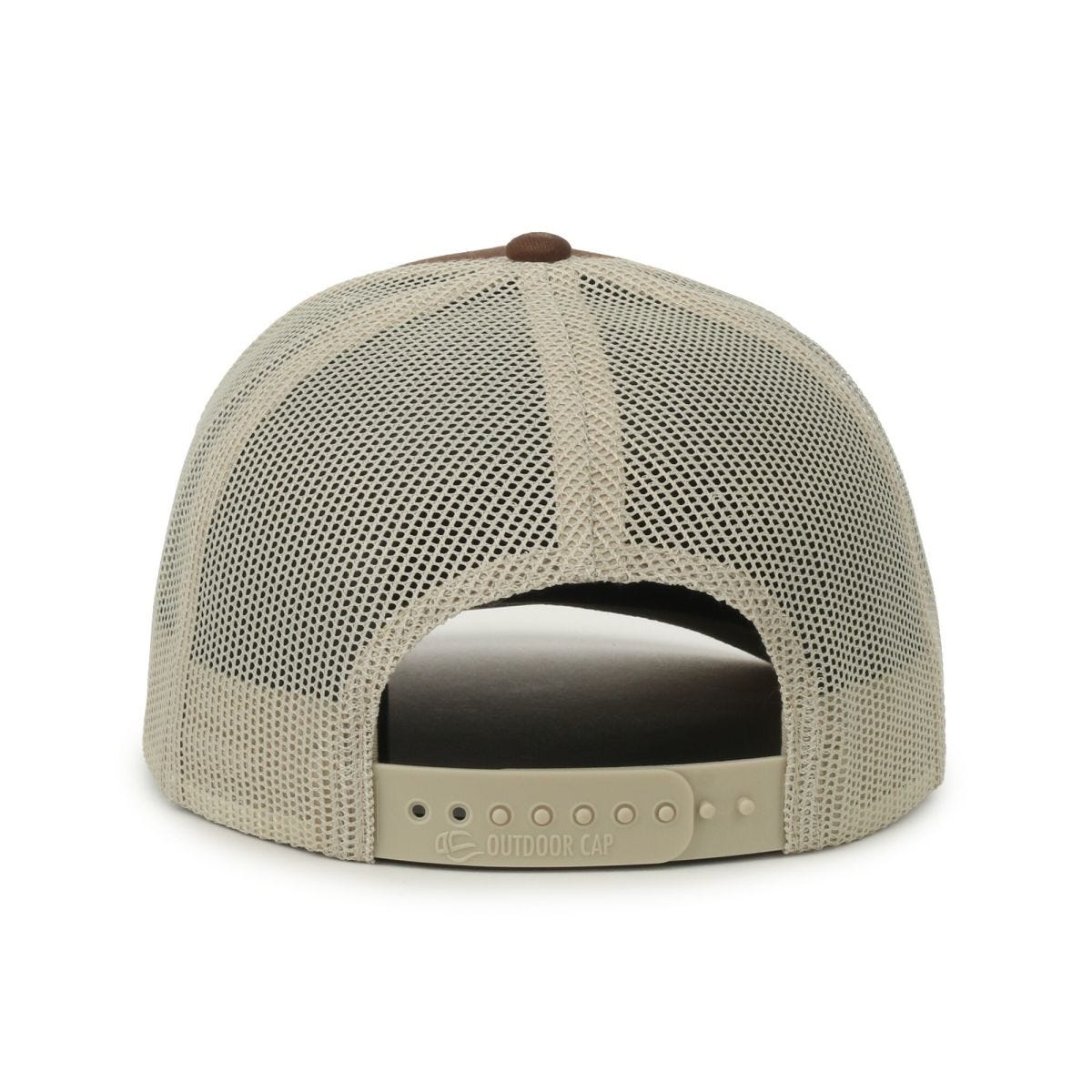 Oc Sports Oc771 Adjustable Mesh Back Cap - Brown Khaki Old Gold