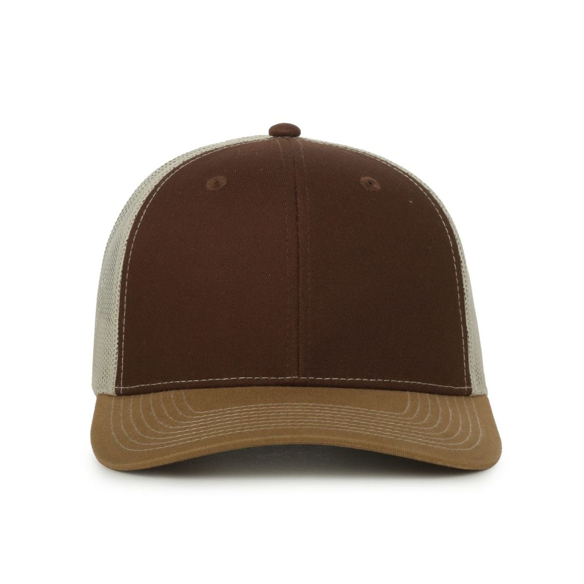 Oc Sports Oc771 Adjustable Mesh Back Cap - Brown Khaki Old Gold