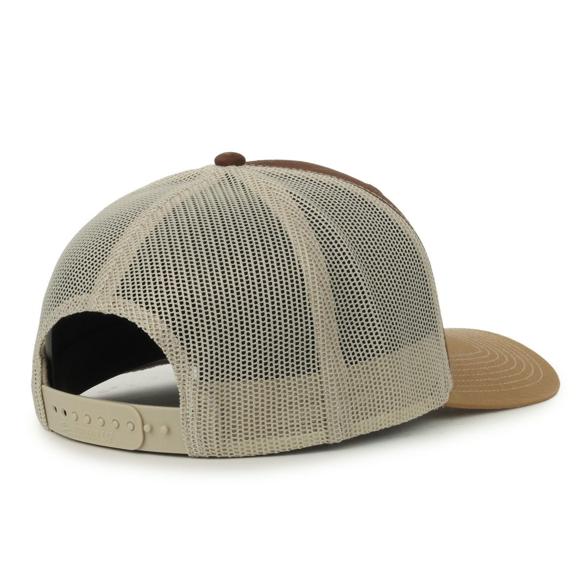 Oc Sports Oc771 Adjustable Mesh Back Cap - Brown Khaki Old Gold