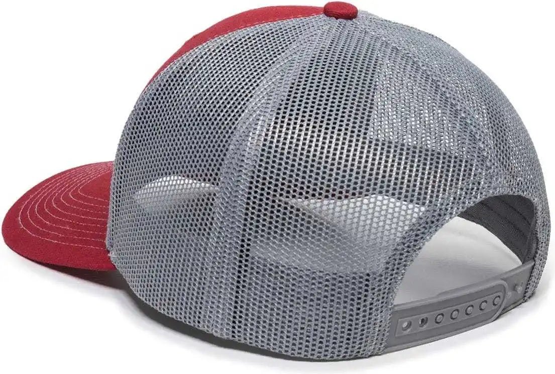 Oc Sports Oc771 Adjustable Mesh Back Cap - Cardinal Gray - 6 7/8’’ - 7 1/2’’