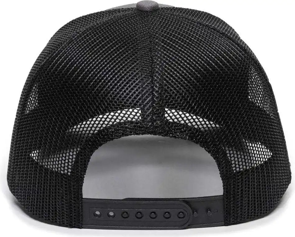 Oc Sports Oc771 Adjustable Mesh Back Cap - Charcoal Black