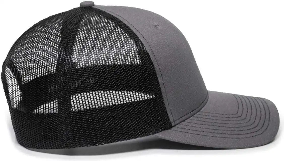 Oc Sports Oc771 Adjustable Mesh Back Cap - Charcoal Black