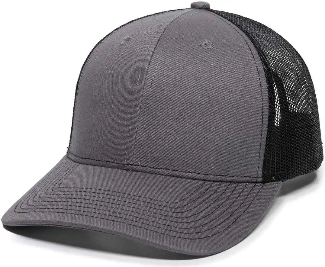 Oc Sports Oc771 Adjustable Mesh Back Cap - Charcoal Black
