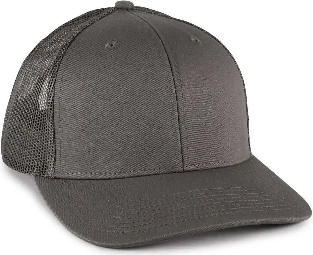 Oc Sports Oc771 Adjustable Mesh Back Cap - Charcoal - Dark Gray / Osfm