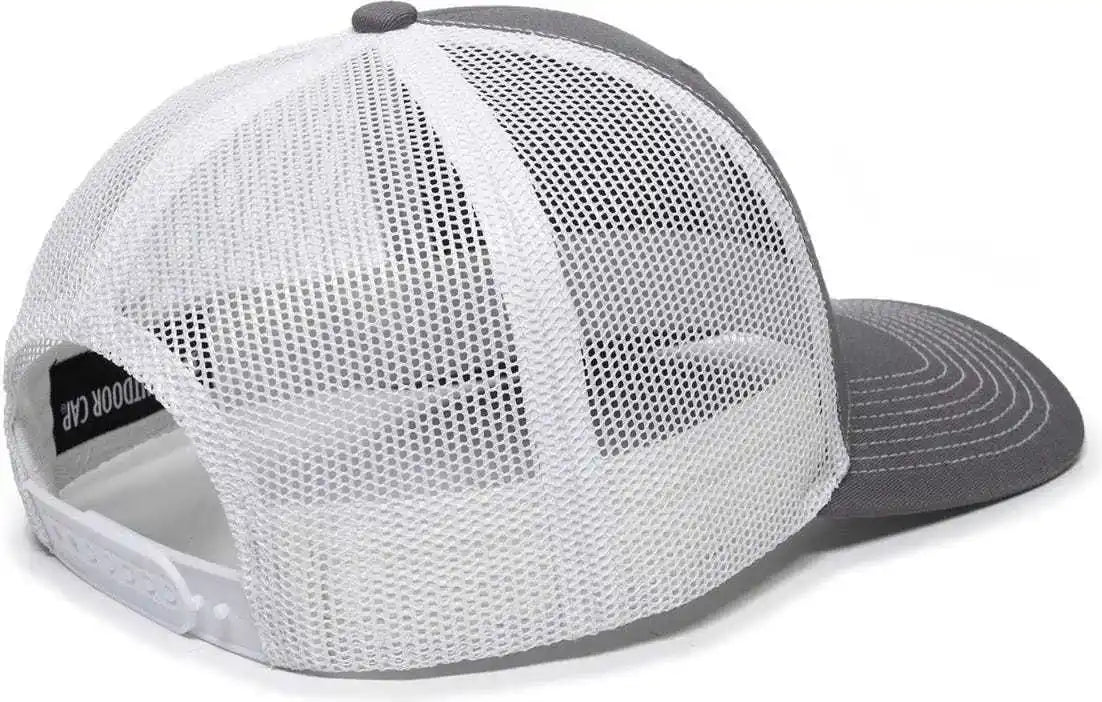 Oc Sports Oc771 Adjustable Mesh Back Cap - Charcoal White