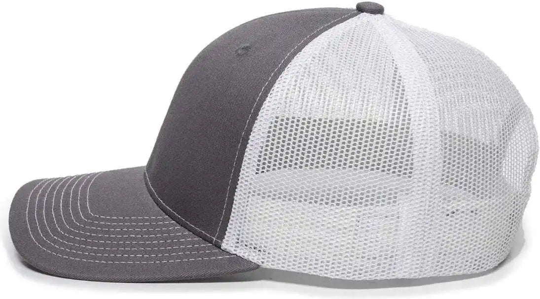 Oc Sports Oc771 Adjustable Mesh Back Cap - Charcoal White