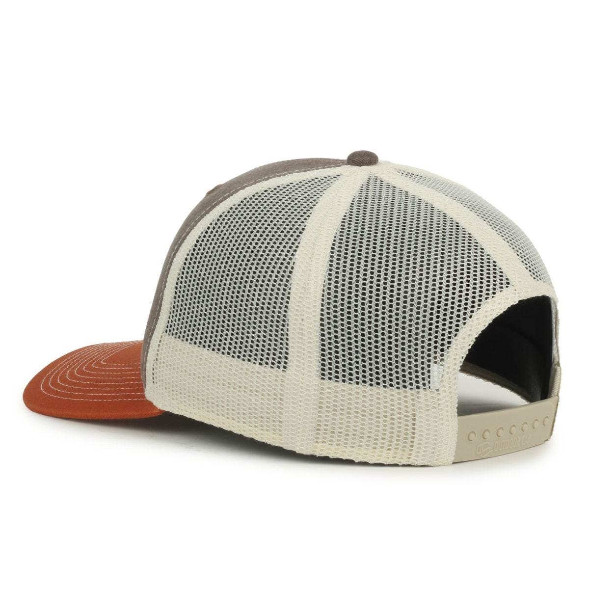 Oc Sports Oc771 Adjustable Mesh Back Cap - Heathered Brown Putty Rust