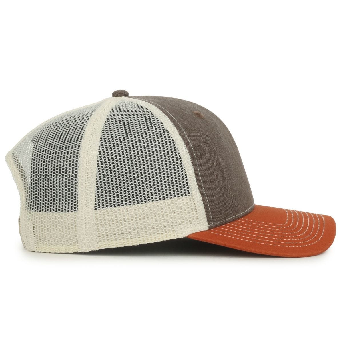Oc Sports Oc771 Adjustable Mesh Back Cap - Heathered Brown Putty Rust