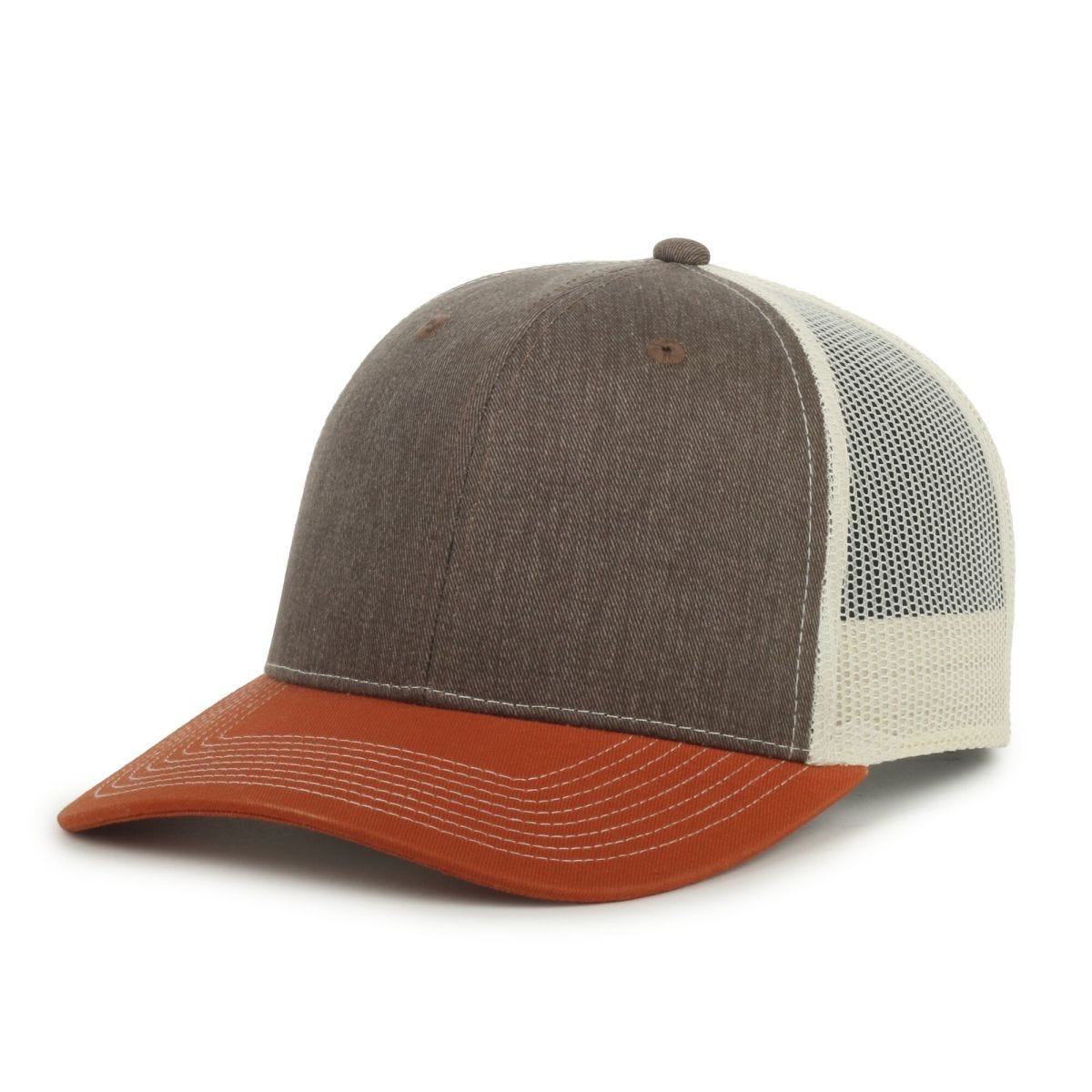 Oc Sports Oc771 Adjustable Mesh Back Cap - Heathered Brown Putty Rust