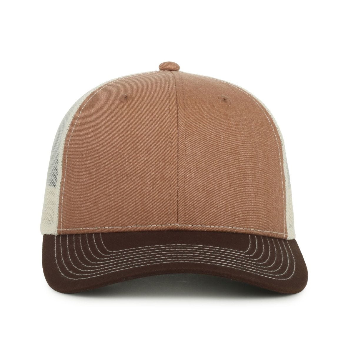 Oc Sports Oc771 Adjustable Mesh Back Cap - Heathered Caramel Putty Brown