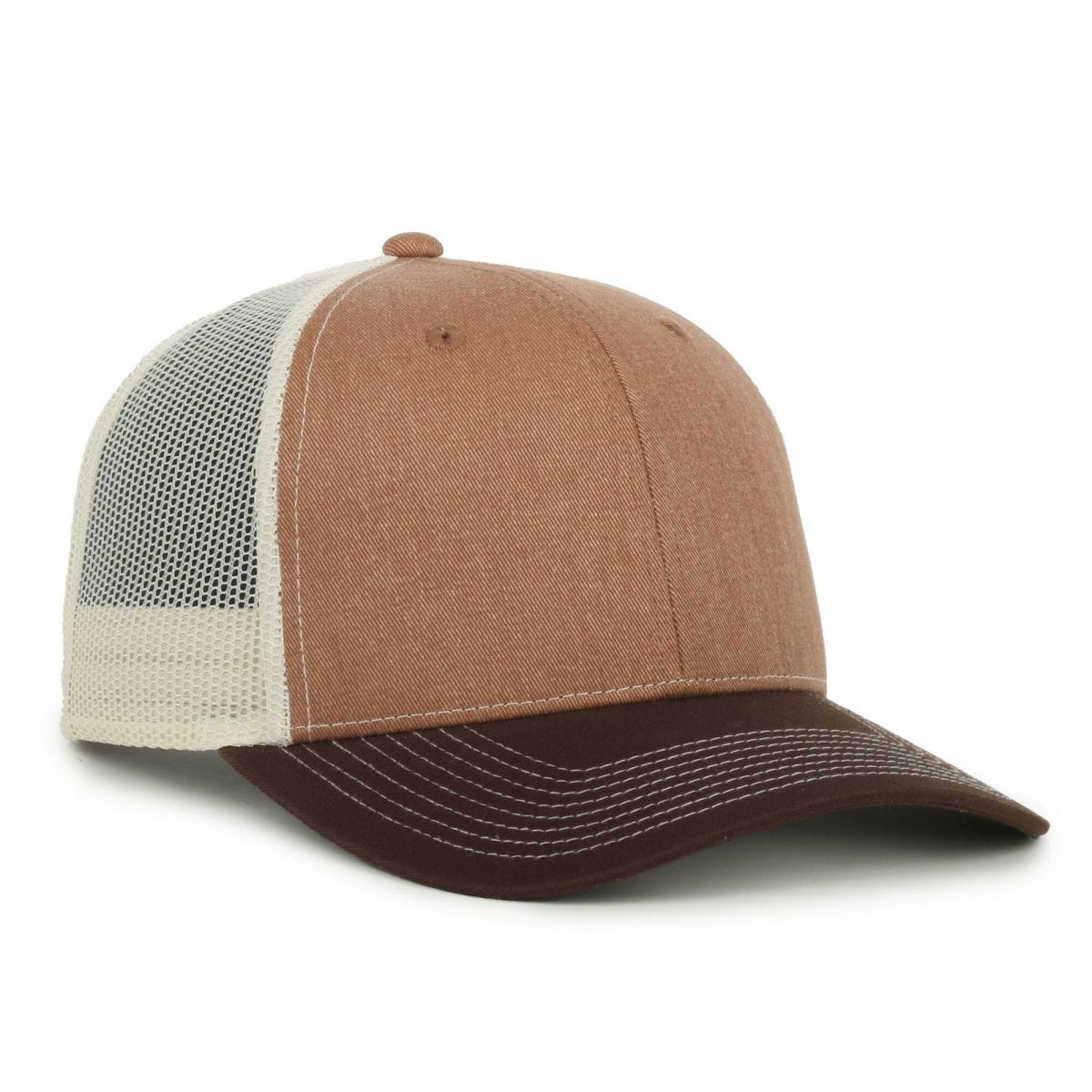 Oc Sports Oc771 Adjustable Mesh Back Cap - Heathered Caramel Putty Brown