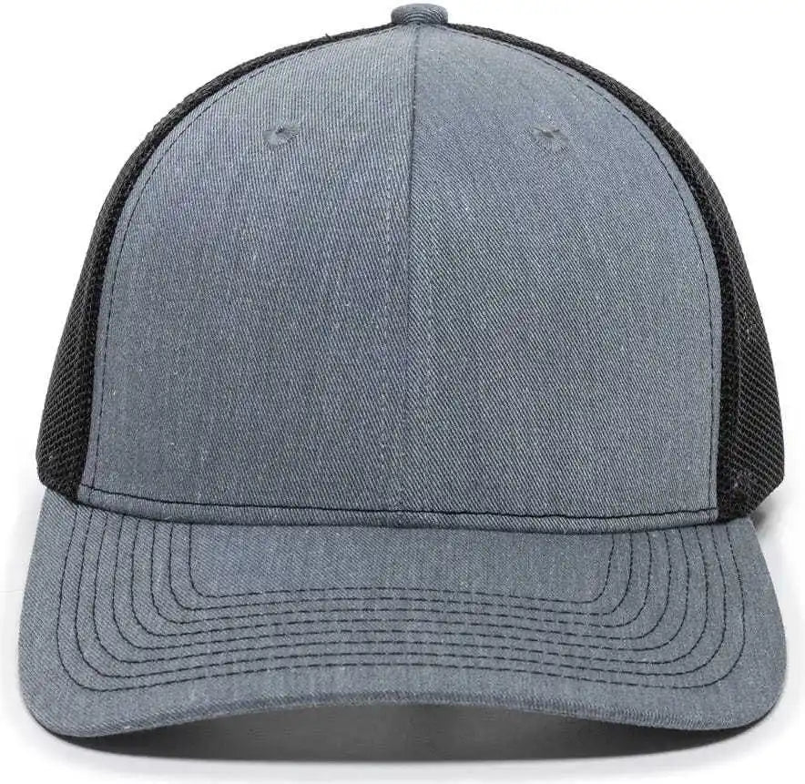 Oc Sports Oc771 Adjustable Mesh Back Cap - Heathered Gray Black