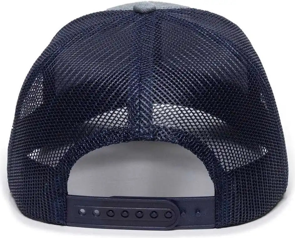 Oc Sports Oc771 Adjustable Mesh Back Cap - Heathered Gray Navy - 6 7/8’’ - 7 1/2’’