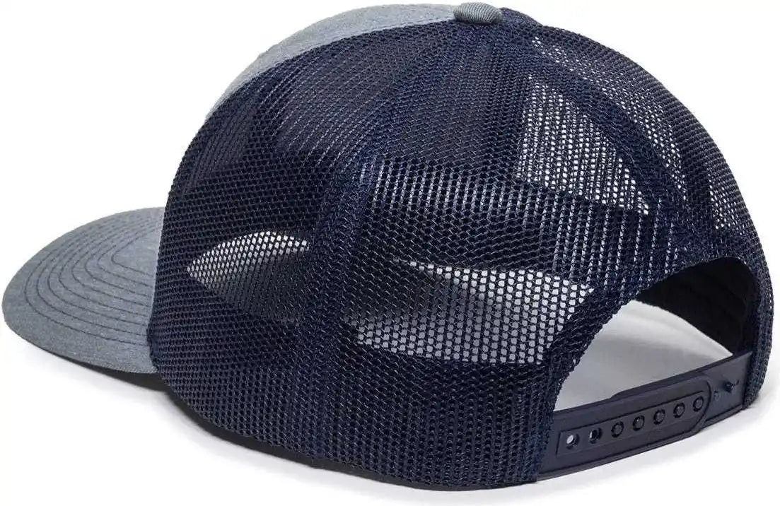 Oc Sports Oc771 Adjustable Mesh Back Cap - Heathered Gray Navy - 6 7/8’’ - 7 1/2’’