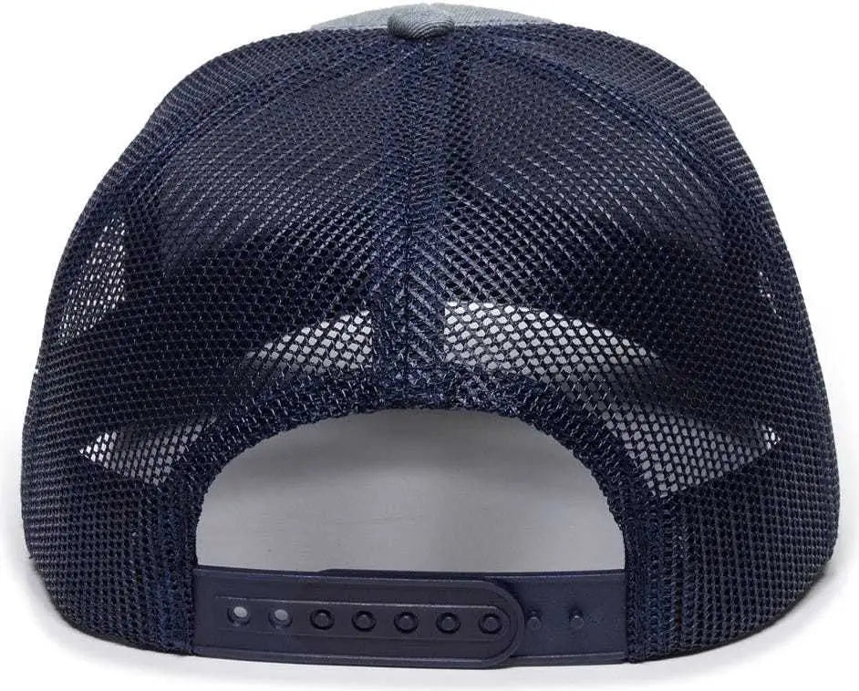 Oc Sports Oc771 Adjustable Mesh Back Cap - Heathered Gray Navy