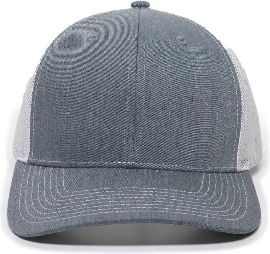 Oc Sports Oc771 Adjustable Mesh Back Cap - Heathered Gray White