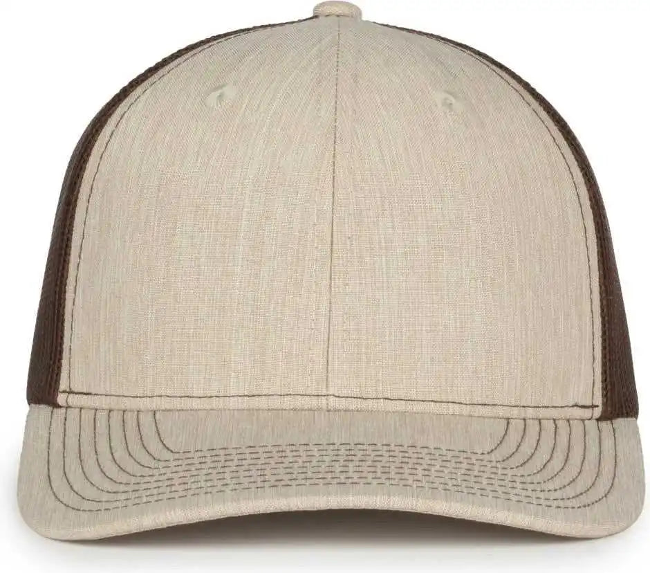 Oc Sports Oc771 Adjustable Mesh Back Cap - Heathered Stone Brown - Osfm