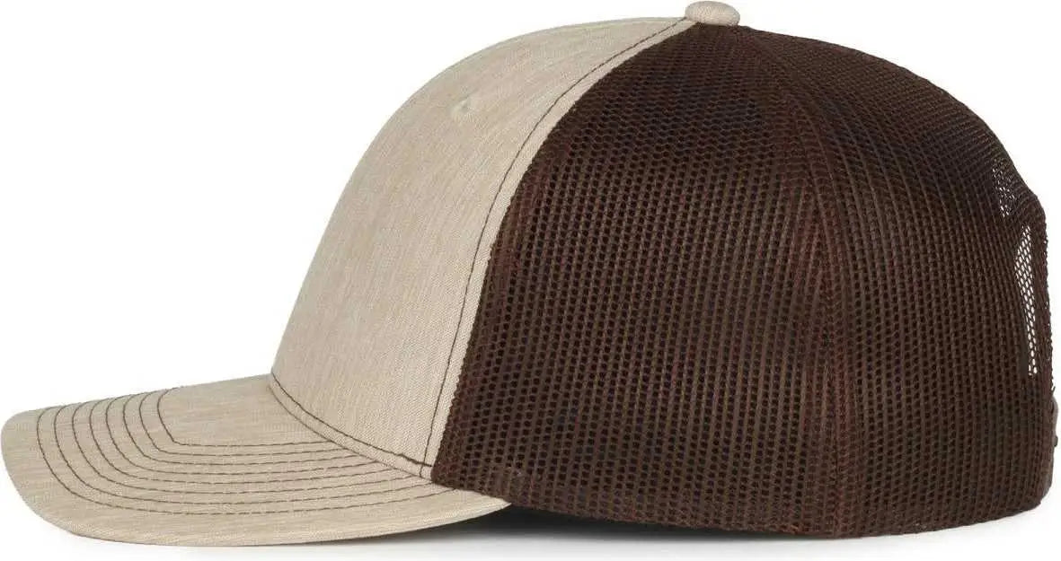 Oc Sports Oc771 Adjustable Mesh Back Cap - Heathered Stone Brown - Osfm