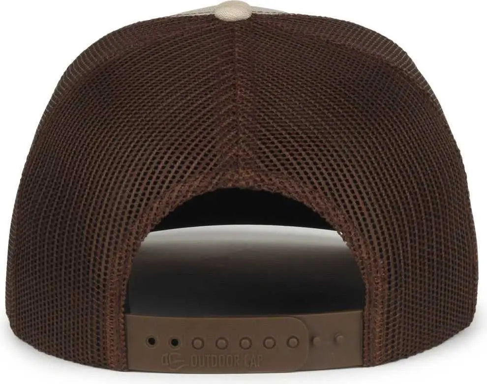 Oc Sports Oc771 Adjustable Mesh Back Cap - Heathered Stone Brown - Osfm