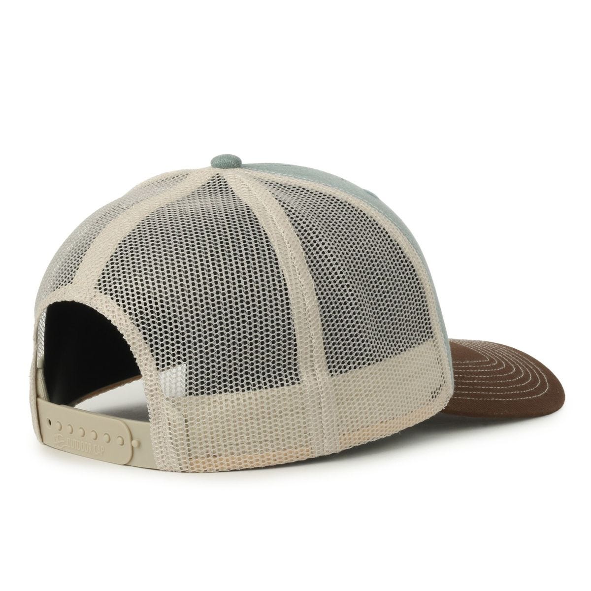 Oc Sports Oc771 Adjustable Mesh Back Cap - Herringbone Ocean Putty Brown
