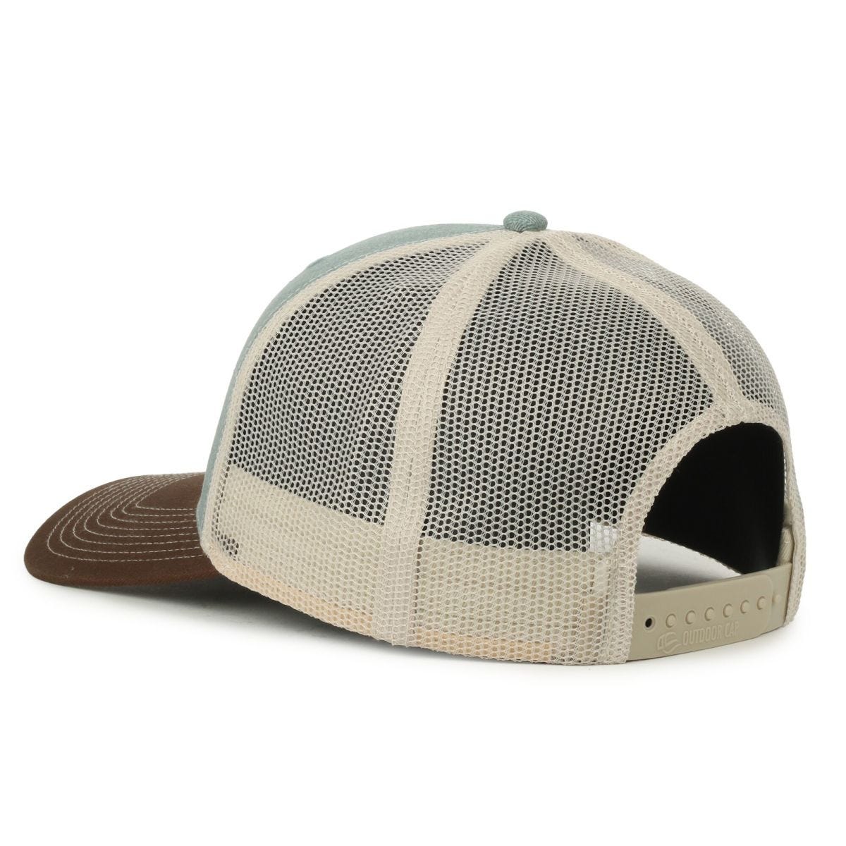 Oc Sports Oc771 Adjustable Mesh Back Cap - Herringbone Ocean Putty Brown