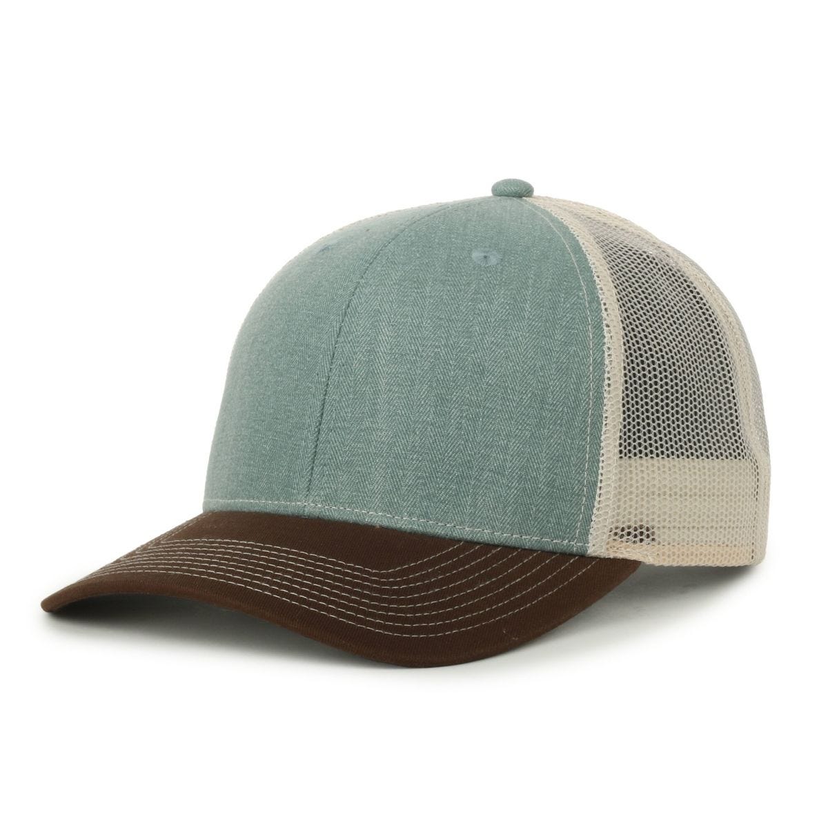Oc Sports Oc771 Adjustable Mesh Back Cap - Herringbone Ocean Putty Brown