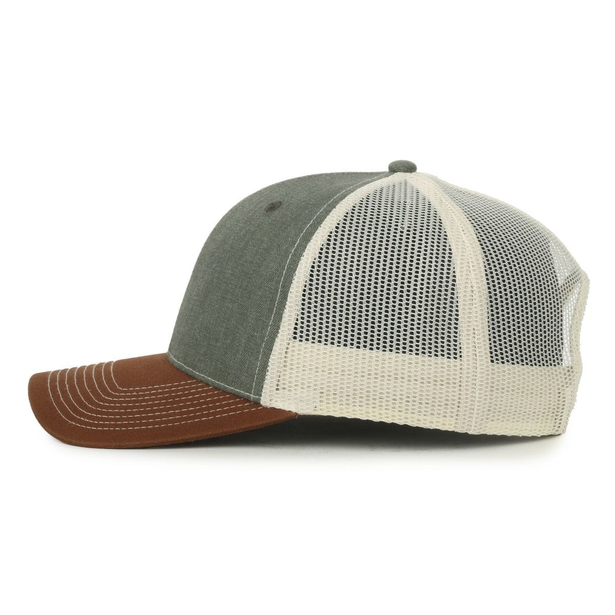 Oc Sports Oc771 Adjustable Mesh Back Cap - Herringbone Olive Putty Light Brown