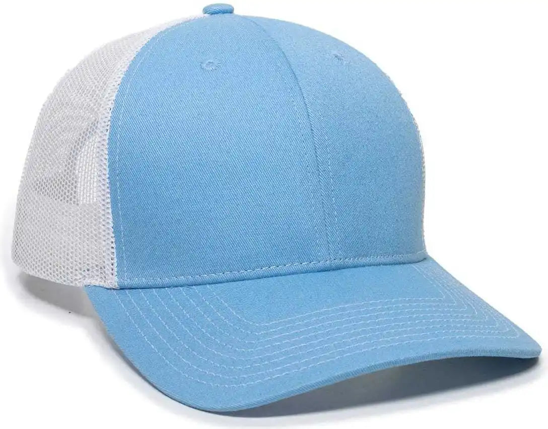 Oc Sports Oc771 Adjustable Mesh Back Cap - Light Blue White - Columbia / 6 7/8’’ - 7 1/2’’