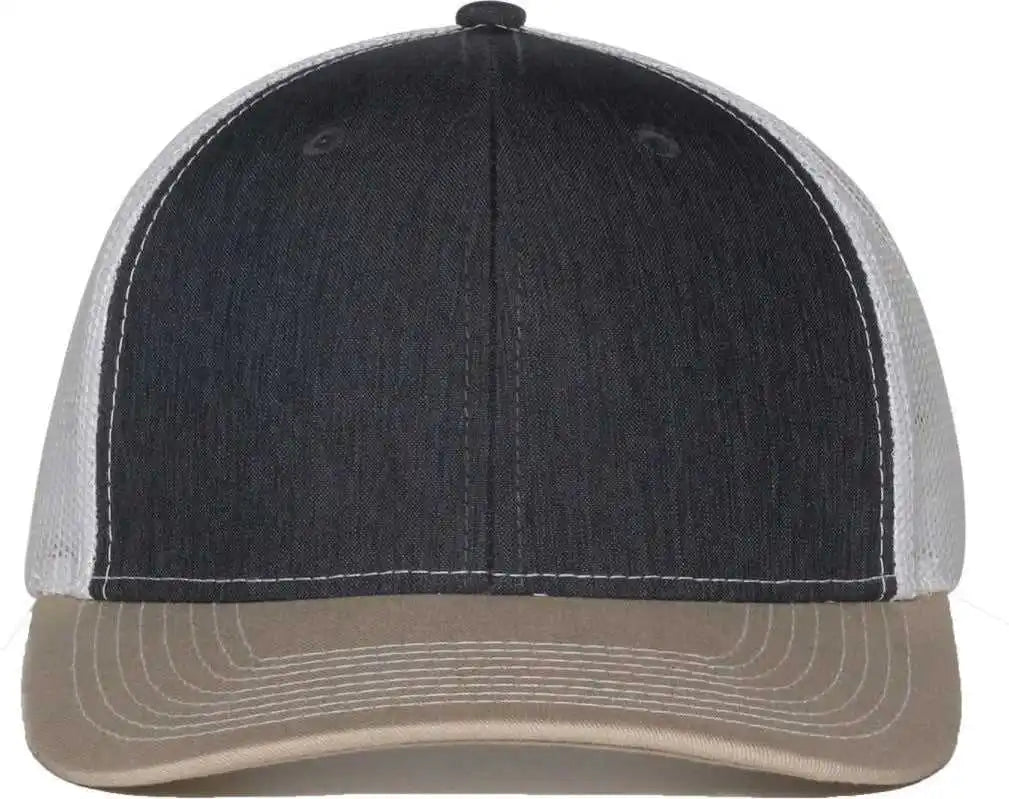Oc Sports Oc771 Adjustable Mesh Back Cap - Ln Heather Charcoal White Khaki - Osfm