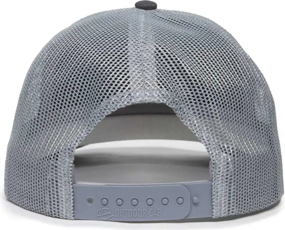 Oc Sports Oc771 Adjustable Mesh Back Cap - Ln Heathered Charcoal Gray - Dark / 6 7/8’’ - 7 1/2’’