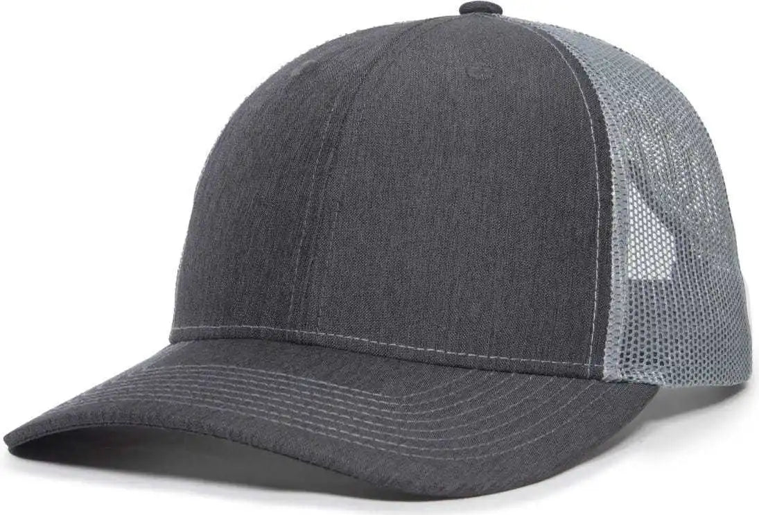 Oc Sports Oc771 Adjustable Mesh Back Cap - Ln Heathered Charcoal Gray - Dark / 6 7/8’’ - 7 1/2’’