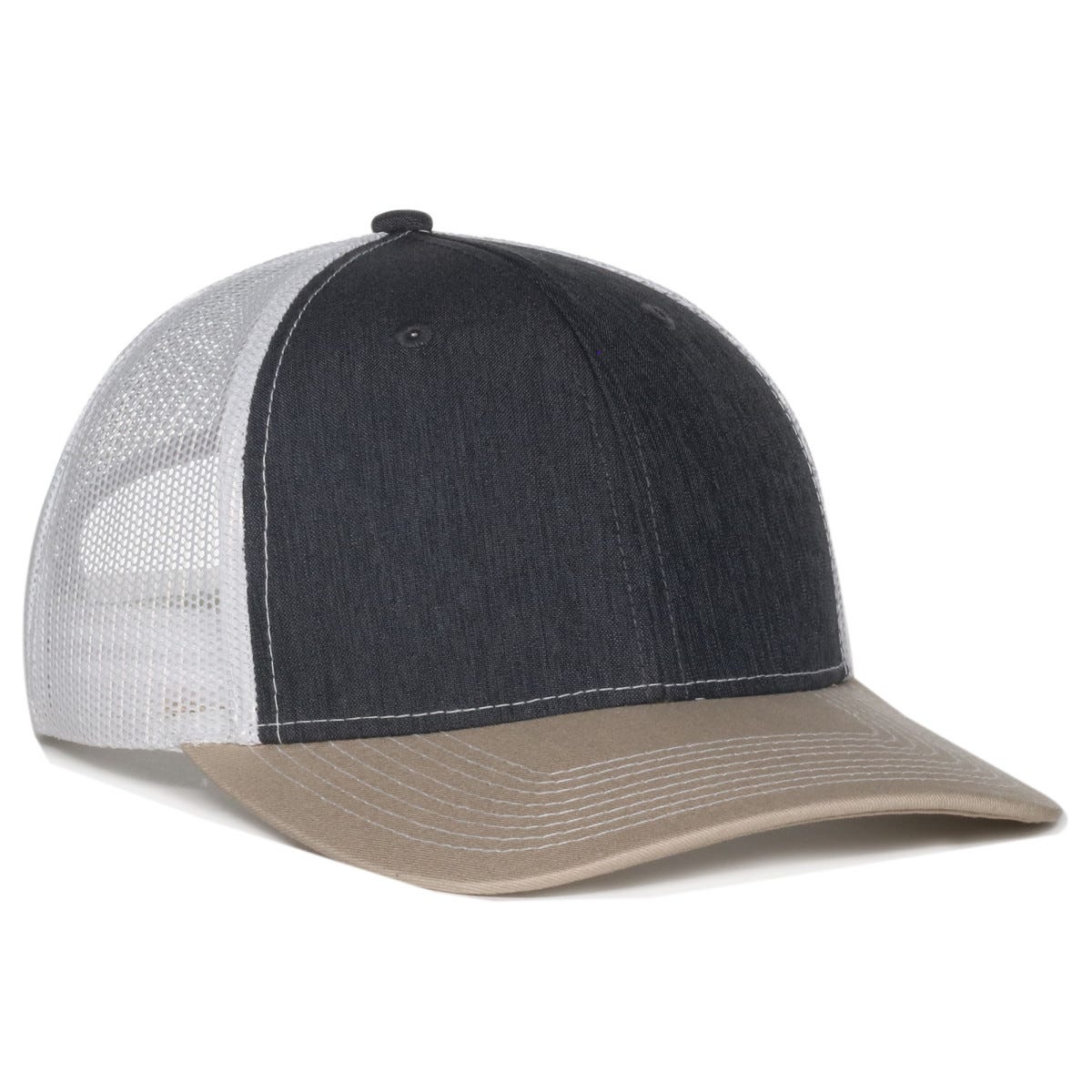 Oc Sports Oc771 Adjustable Mesh Back Cap - Ln Heathered Charcoal White Khaki