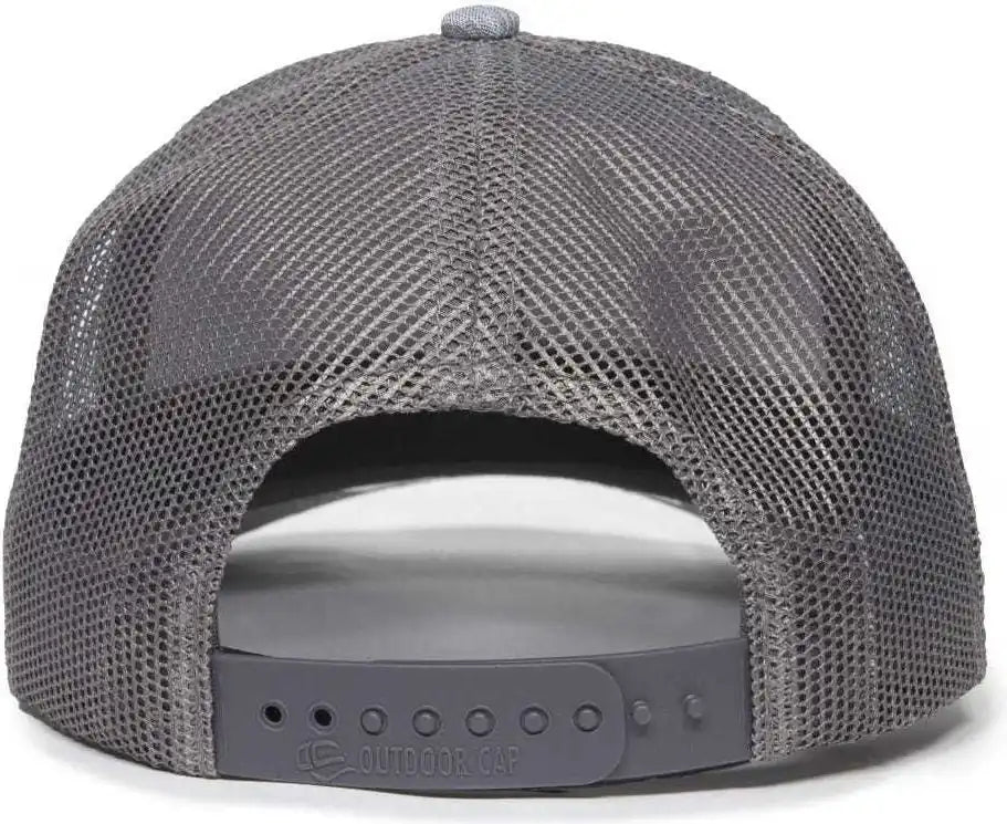 Oc Sports Oc771 Adjustable Mesh Back Cap - Ln Heathered Gray Charcoal - Dark / 6 7/8’’ - 7 1/2’’