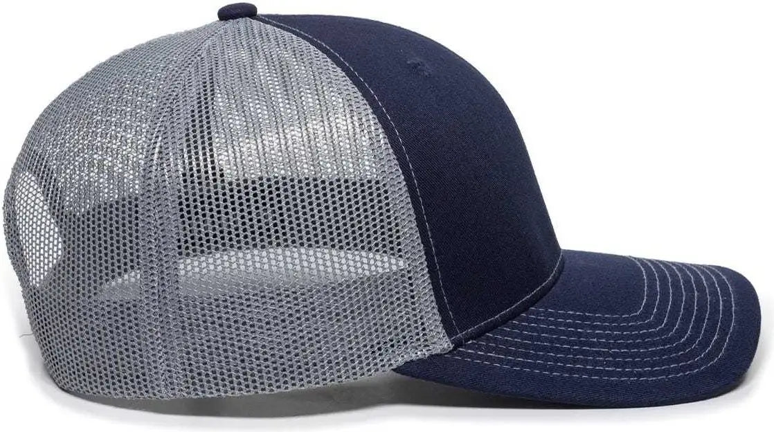 Oc Sports Oc771 Adjustable Mesh Back Cap - Navy Gray - 6 7/8’’ - 7 1/2’’