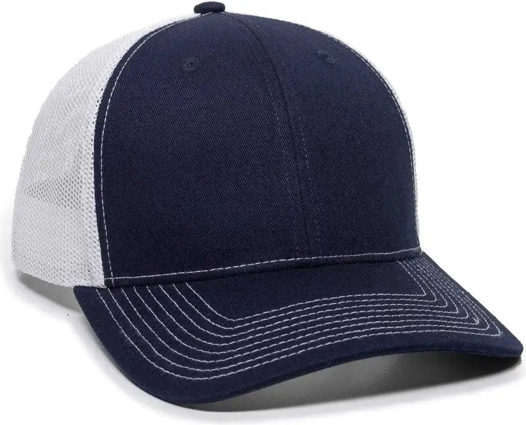 Oc Sports Oc771 Adjustable Mesh Back Cap - Navy White - 6 3/8’’ - 7’’