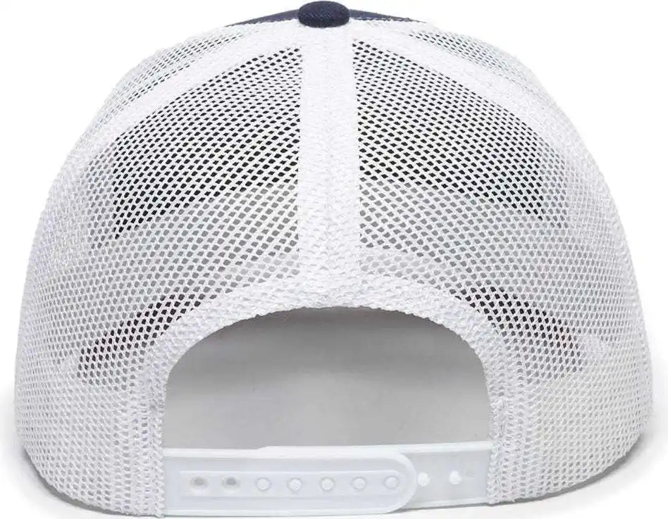 Oc Sports Oc771 Adjustable Mesh Back Cap - Navy White Cardinal - 6 7/8’’ - 7 1/2’’