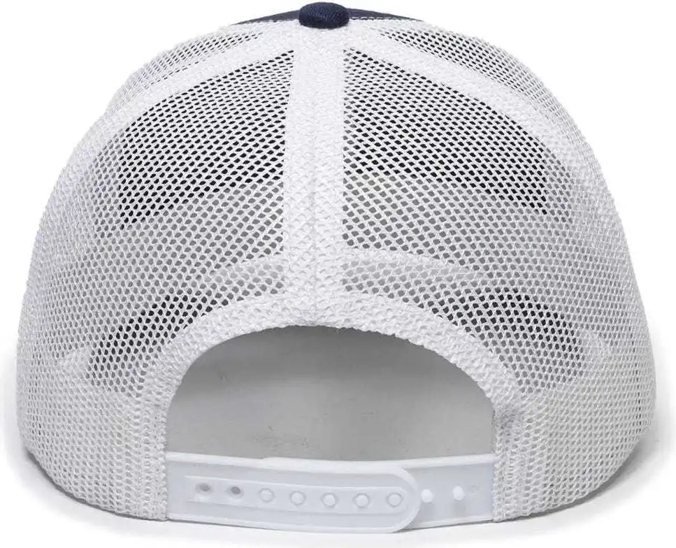 Oc Sports Oc771 Adjustable Mesh Back Cap - Navy White Heathered Gray - 6 7/8’’ - 7 1/2’’