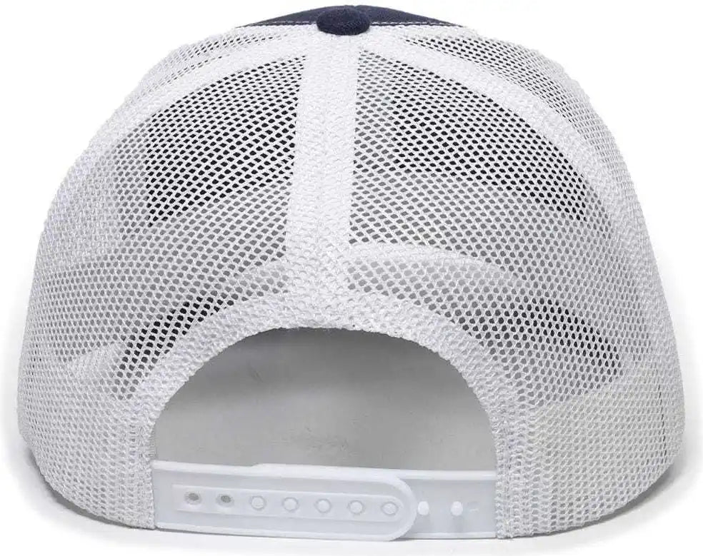 Oc Sports Oc771 Adjustable Mesh Back Cap - Navy White