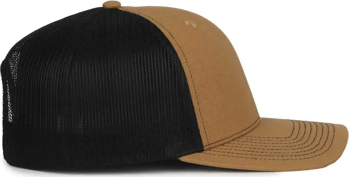 Oc Sports Oc771 Adjustable Mesh Back Cap - Old Gold Black - Osfm