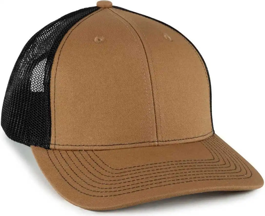 Oc Sports Oc771 Adjustable Mesh Back Cap - Old Gold Black - Osfm