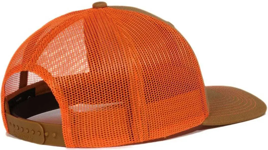 Oc Sports Oc771 Adjustable Mesh Back Cap - Old Gold Blaze