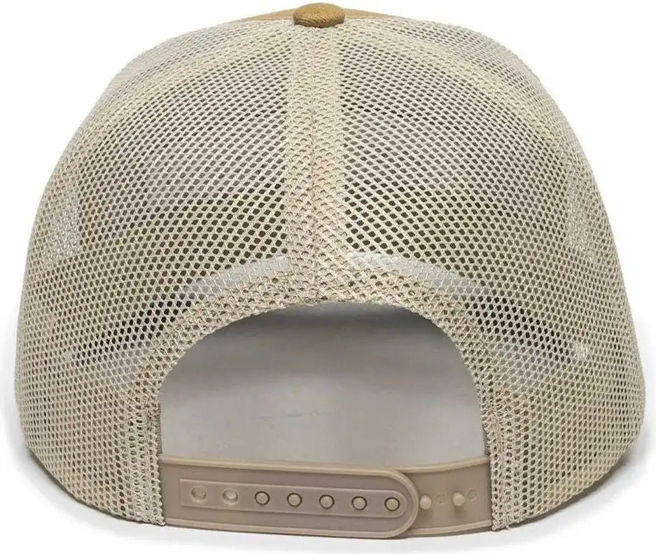 Oc Sports Oc771 Adjustable Mesh Back Cap - Old Gold Khaki Slate - 6 7/8’’ - 7 1/2’’