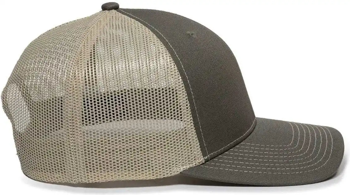 Oc Sports Oc771 Adjustable Mesh Back Cap - Olive Khaki - 6 7/8’’ - 7 1/2’’
