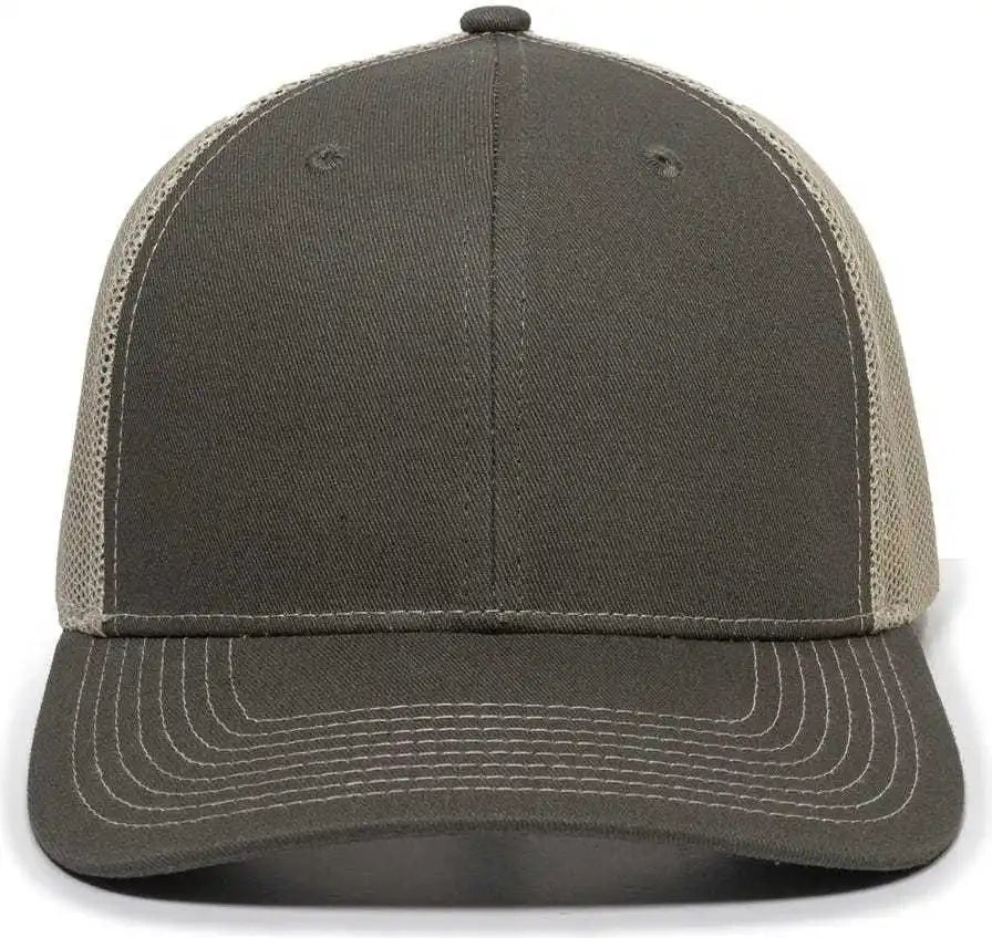 Oc Sports Oc771 Adjustable Mesh Back Cap - Olive Khaki - 6 7/8’’ - 7 1/2’’