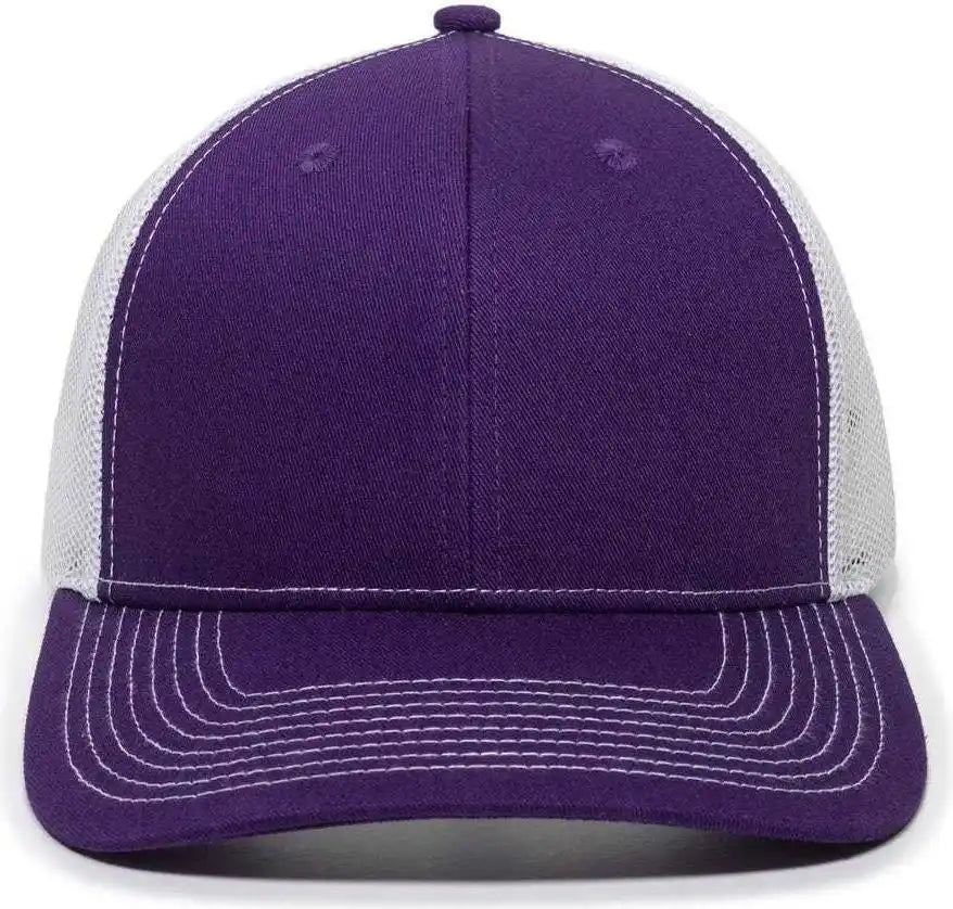 Oc Sports Oc771 Adjustable Mesh Back Cap - Purple White - 6 7/8’’ - 7 1/2’’